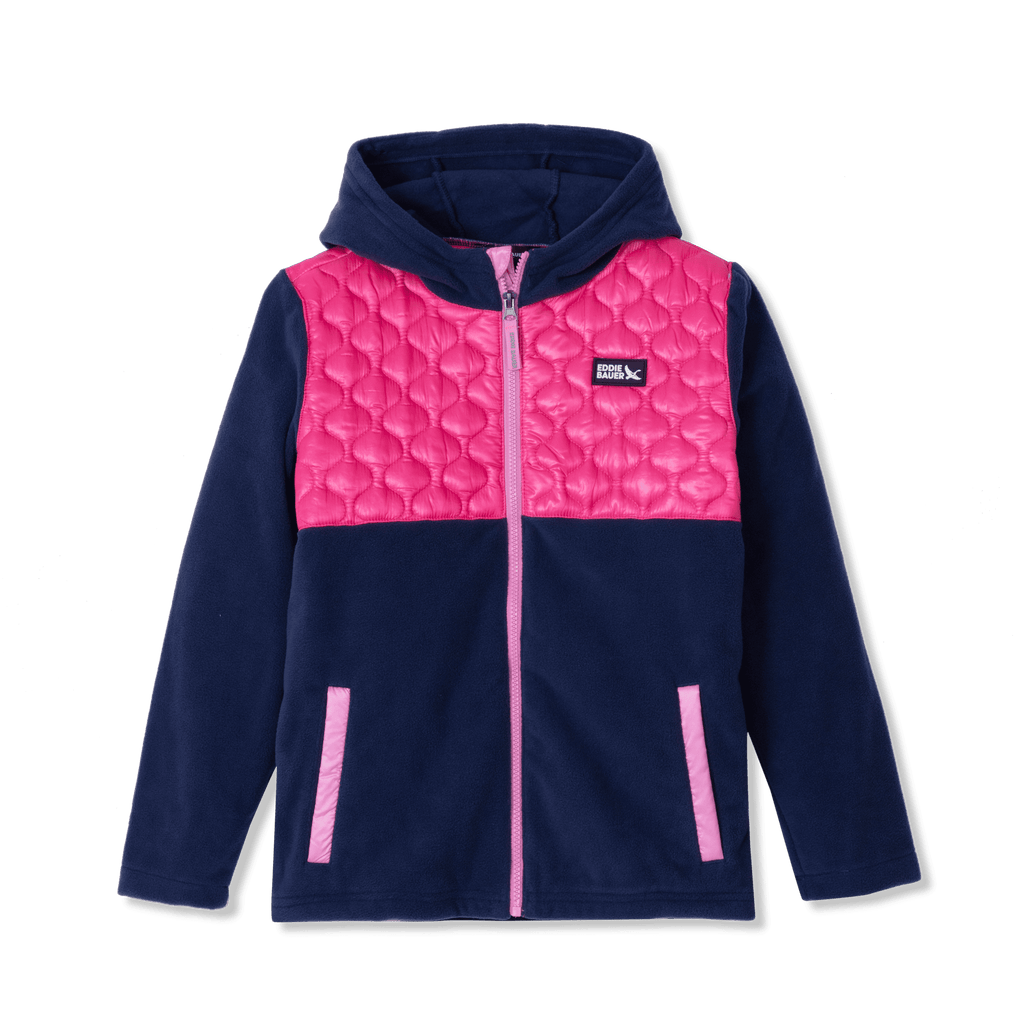 Kids Quest Fleece Mixed Media Hooded Jacket
