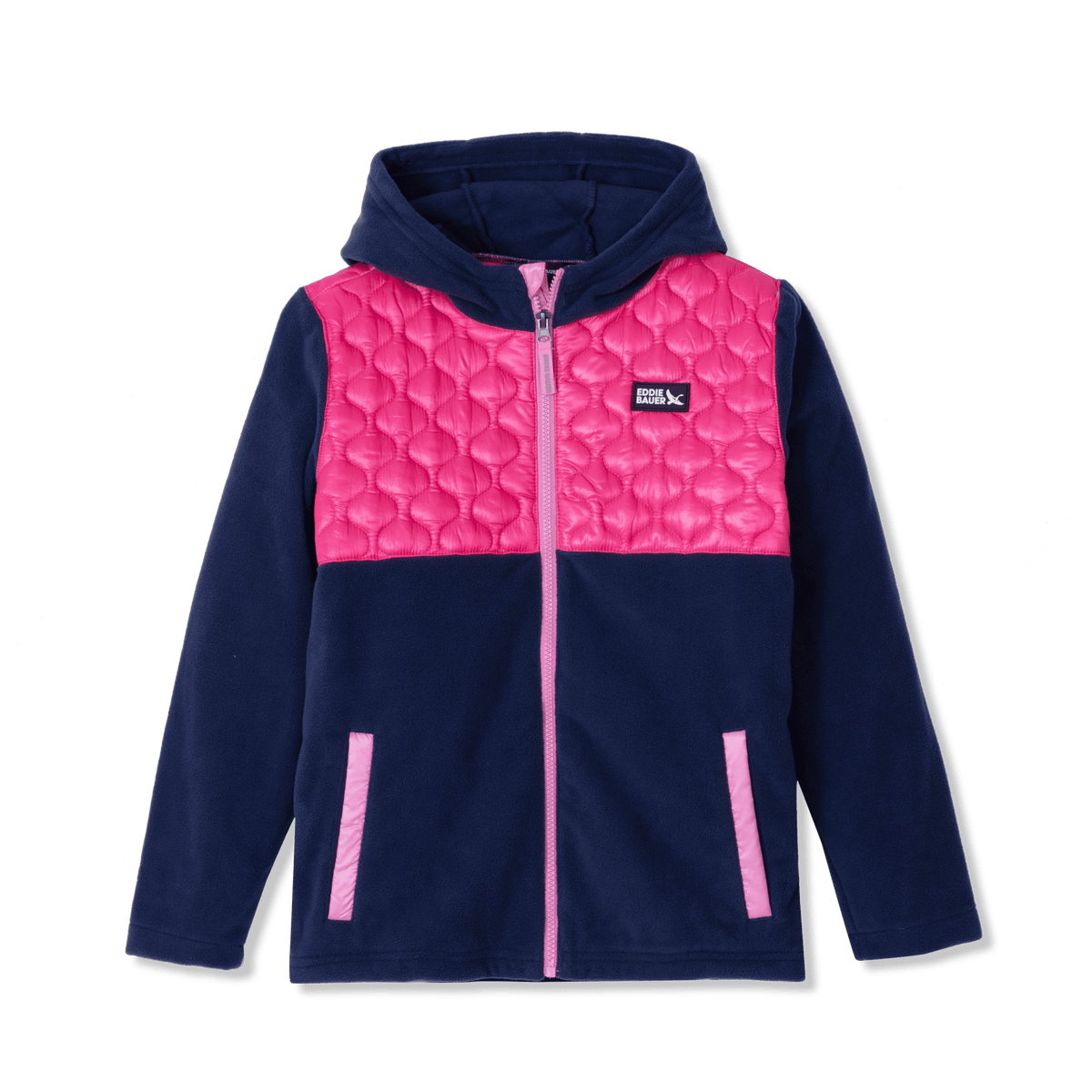 Kids Quest Fleece Mixed Media Hooded Jacket