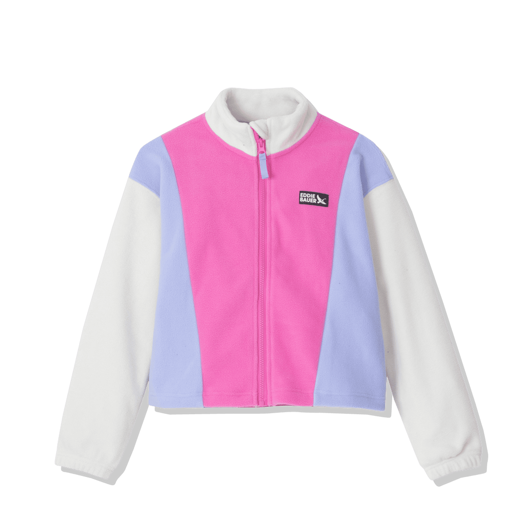 Girls Quest Fleece Colorblock Full Zip Jacket