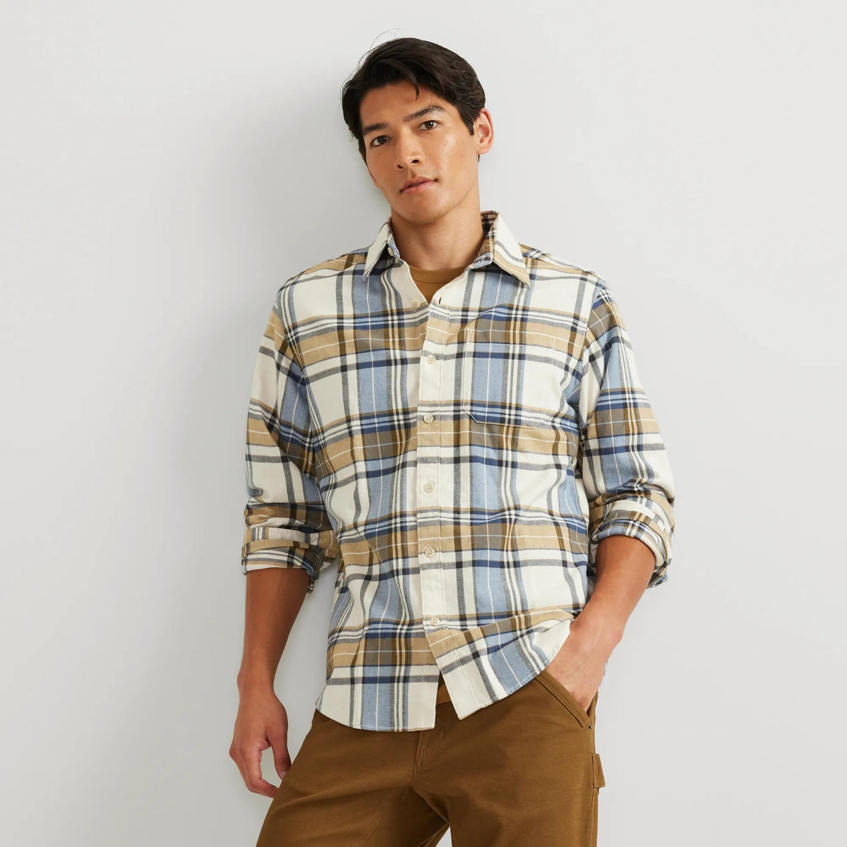 Men's Eddie's Favorite Flannel Relaxed Fit Shirt – Plaid