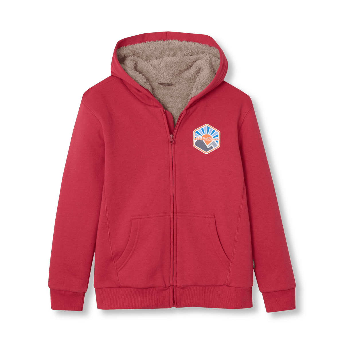 Boys Camp Fleece Faux-Shearling Hoodie